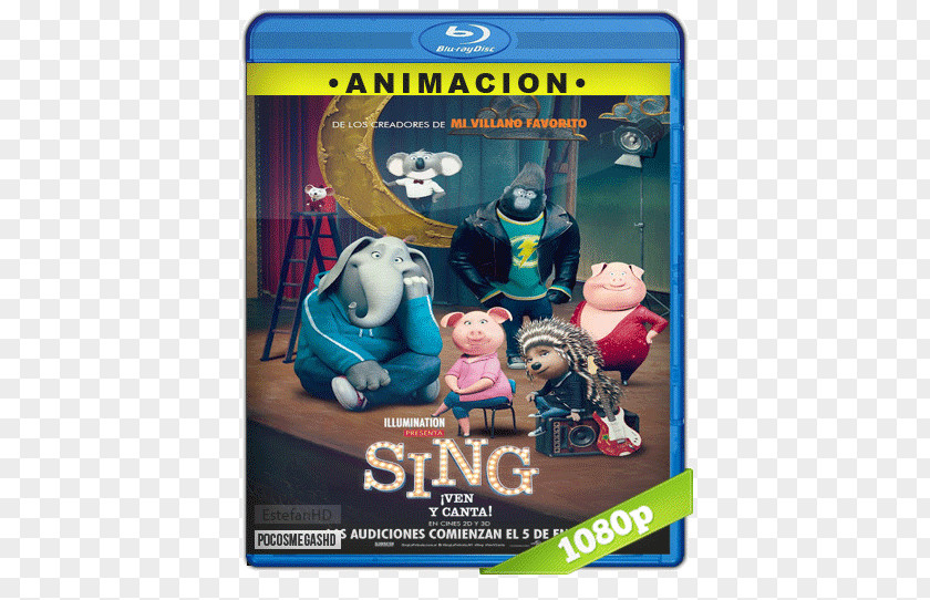 Buster Moon Animated Film Sing English PNG