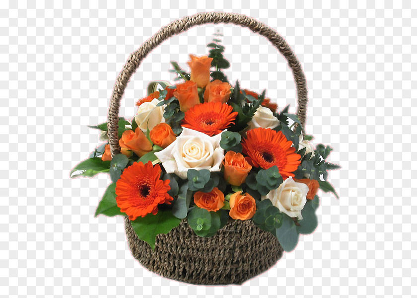 Flower Floral Design Cut Flowers Basket Bouquet PNG