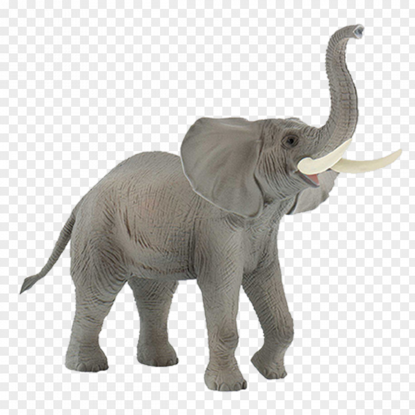 Lion African Bush Elephant Elephantidae Bullyland Figurine PNG