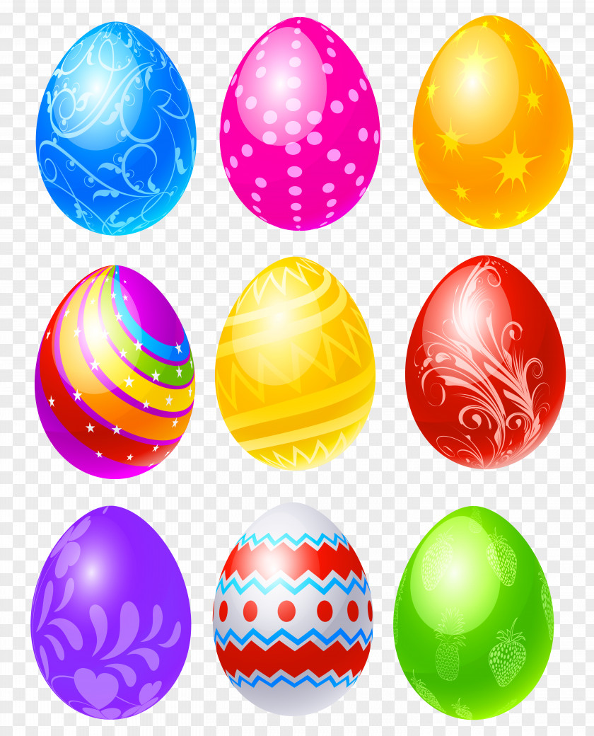 Transparent Easter Eggs Set Clipart Picture Red Egg Scrapbooking Clip Art PNG