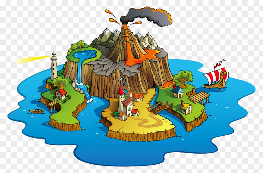 Cartoon Island Design Pictures Royalty-free Illustration PNG