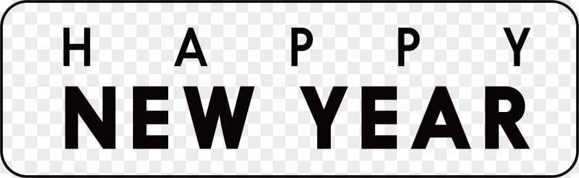 Happy New Year Word Vector Years Day Eve Party Wish PNG