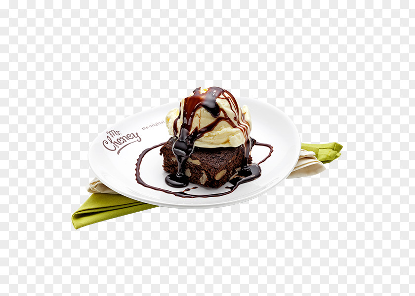 Ice Cream Chocolate Brownie Dame Blanche Cake PNG