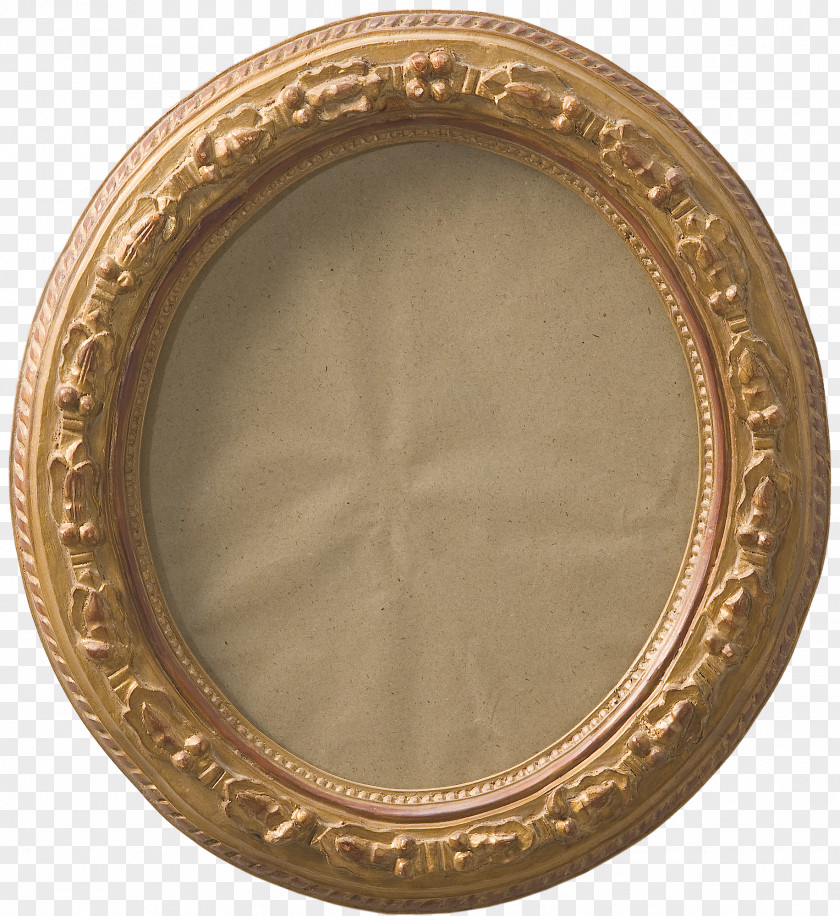 Brass Bronze 01504 Picture Frames Oval PNG