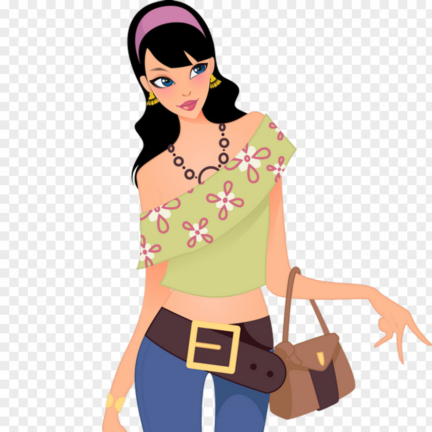 Fung Fashion Shopping Clip Art PNG