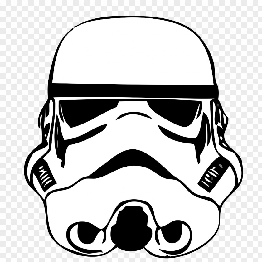 Stormtrooper Drawing Star Wars Stencil Clip Art PNG