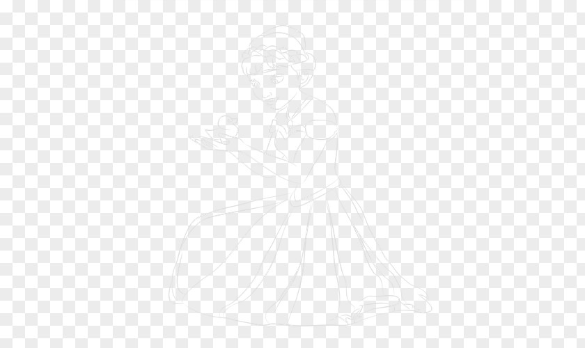 Anna Frozen Coloring Pages Sketch Illustration Drawing Line Art Cartoon PNG