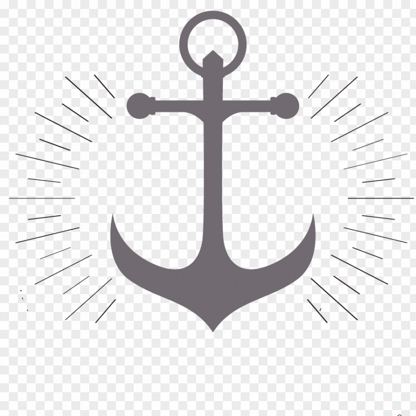 Hand-painted Anchor Clip Art PNG