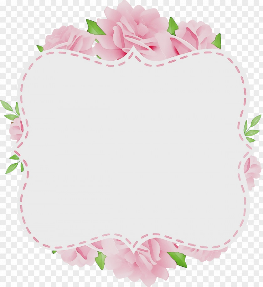 Plant Heart Floral Wedding Invitation Background PNG