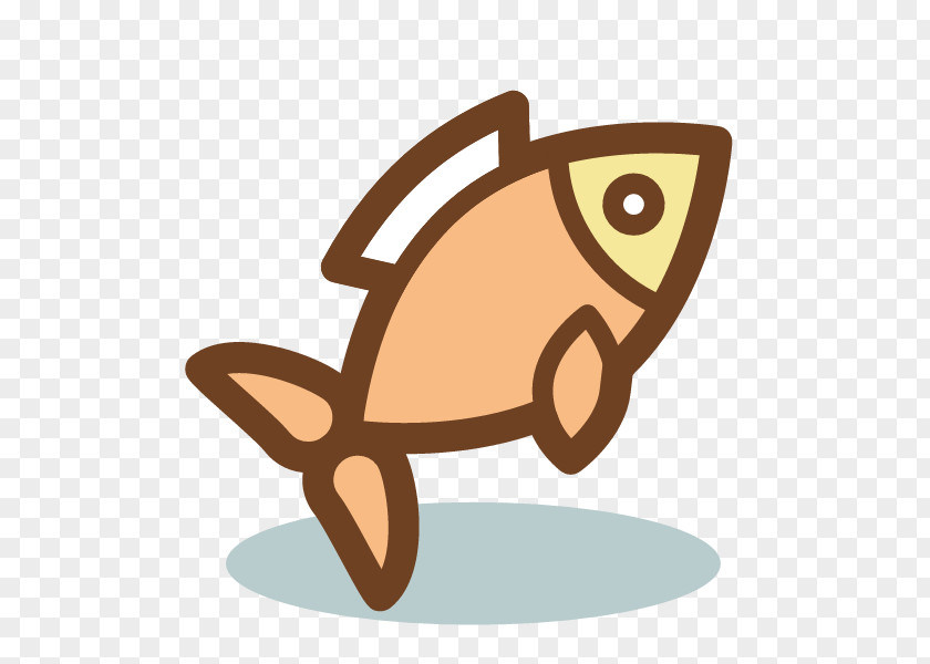 Orange Fish Icon PNG