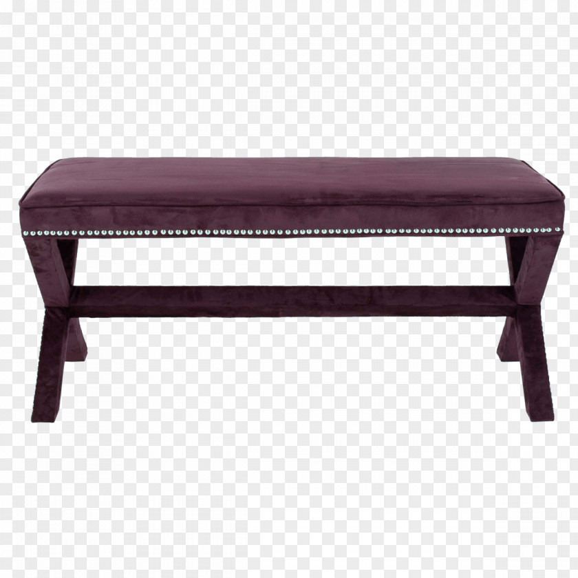Purple Bench Stool Foot Rests Furniture PNG