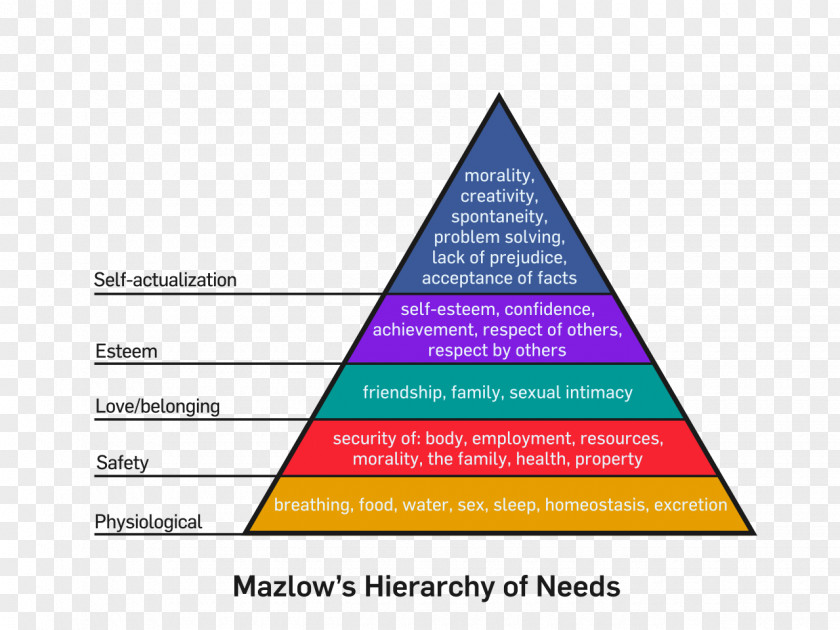 Pyramid Maslow's Hierarchy Of Needs Cult Psychology PNG