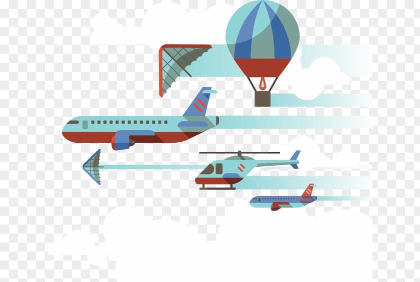 Aircraft Airplane Balloon Cartoon PNG