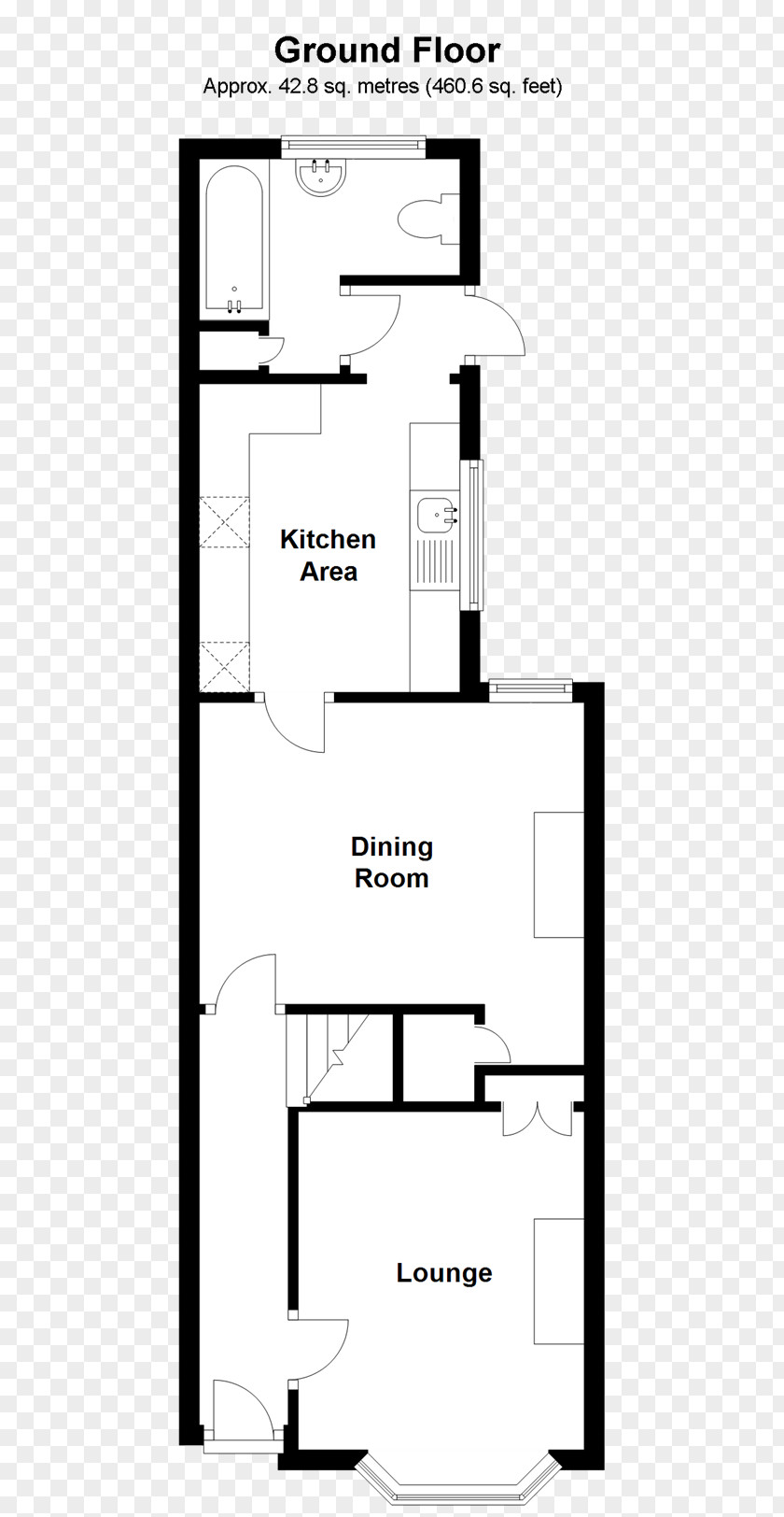 House Floor Plan Stairs Bedroom PNG