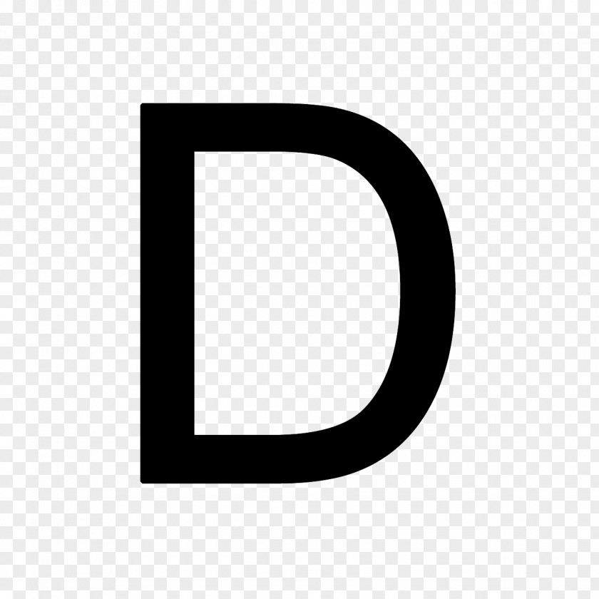 Letter D Black And White Brand Pattern PNG