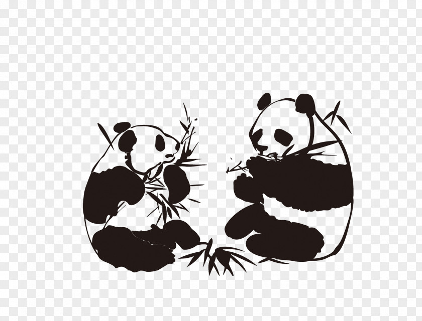 Panda Giant Wall Decal Sticker PNG
