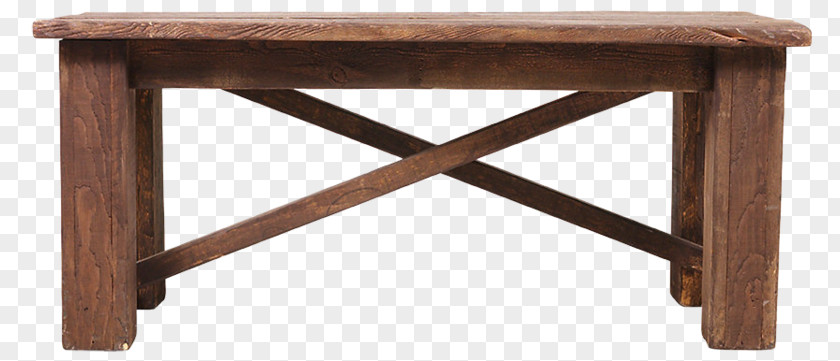 Rectangle Outdoor Bench Wood Table PNG