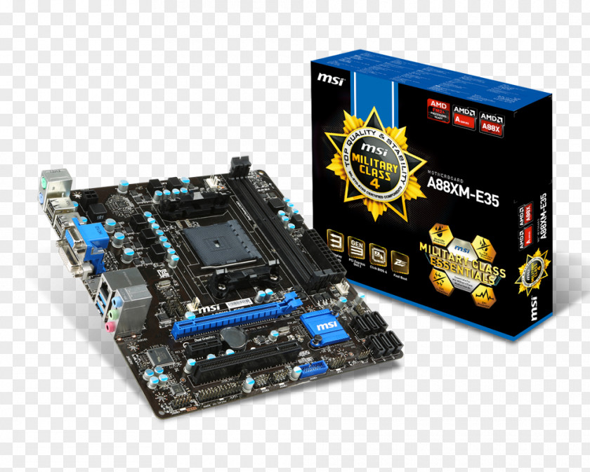 Sibu Socket FM2+ Motherboard Micro-Star International ATX PNG