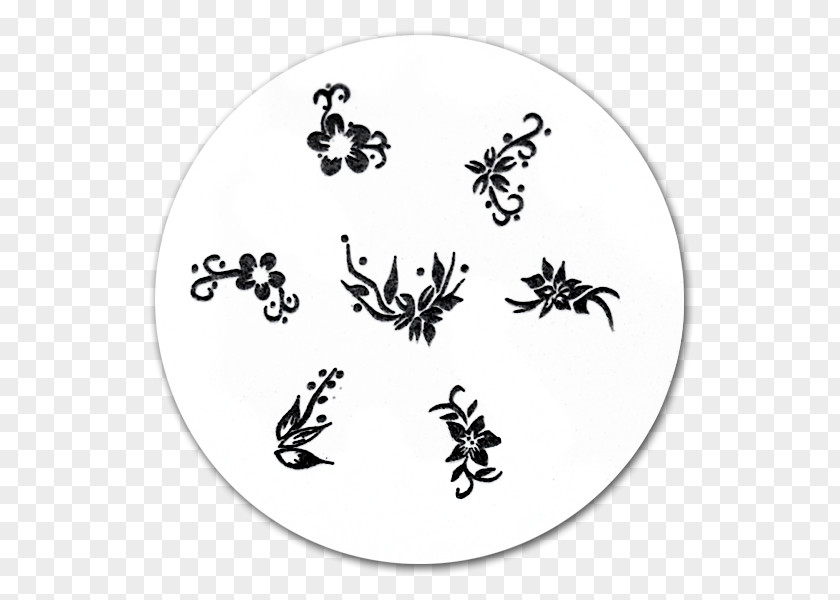 Tampon Stempel Figuren Plaatje 76 Insect Pattern Flower Font PNG
