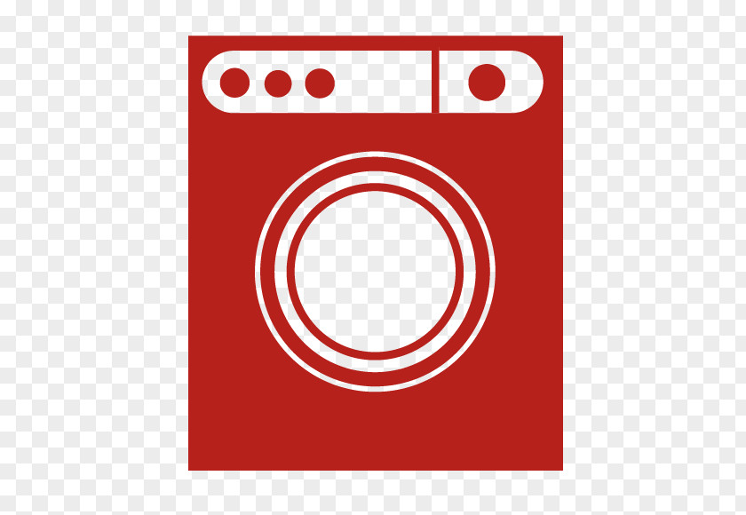 Vector Orange Drum Washing Machine Home Appliance PNG