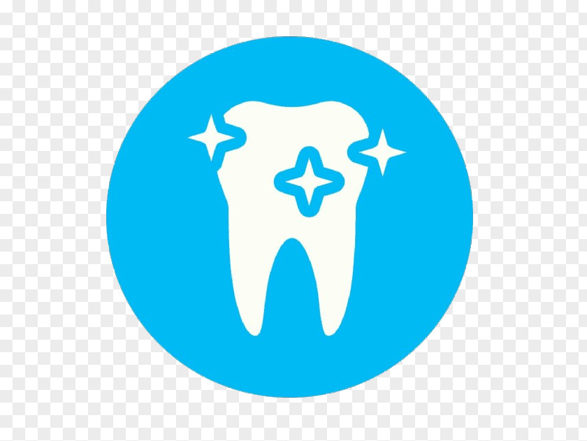 Aqua Blue Turquoise Tooth Logo PNG