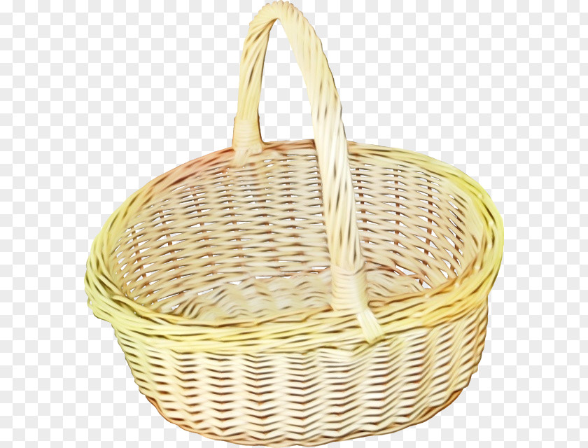 Basket Wicker Storage Picnic Gift PNG
