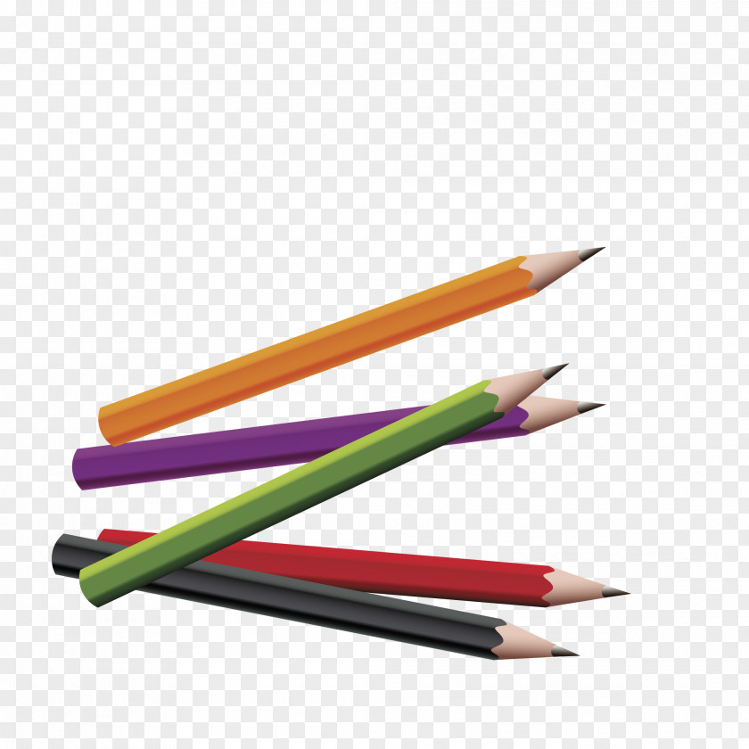 Colored Pencil Acrylic Paint Brushes Clip Art PNG