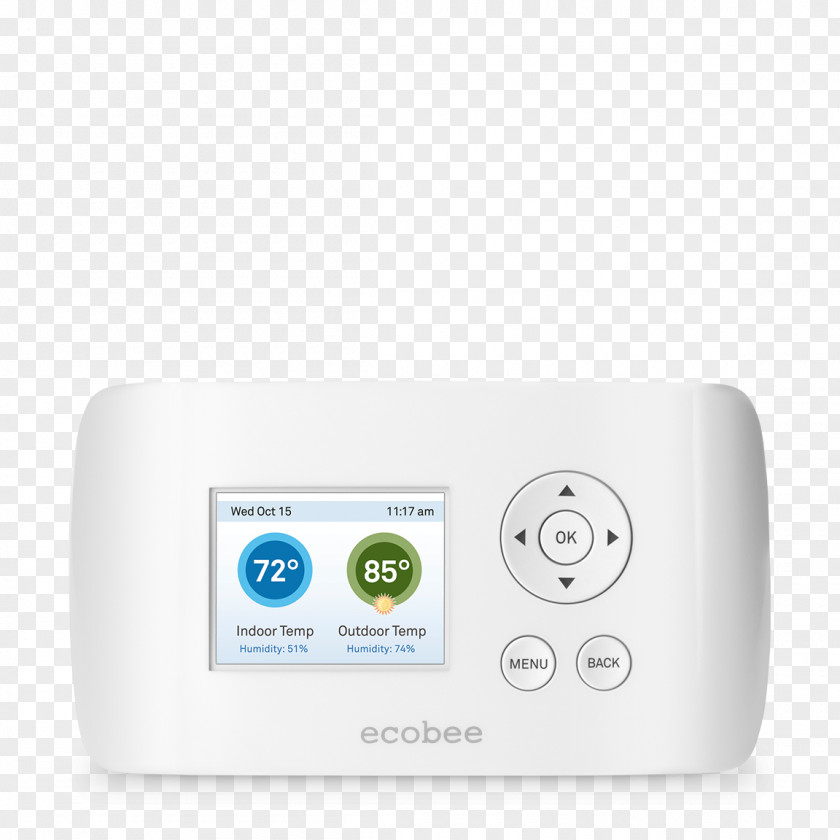 Ecobee Programmable Thermostat Air Conditioning HVAC Honeywell PNG