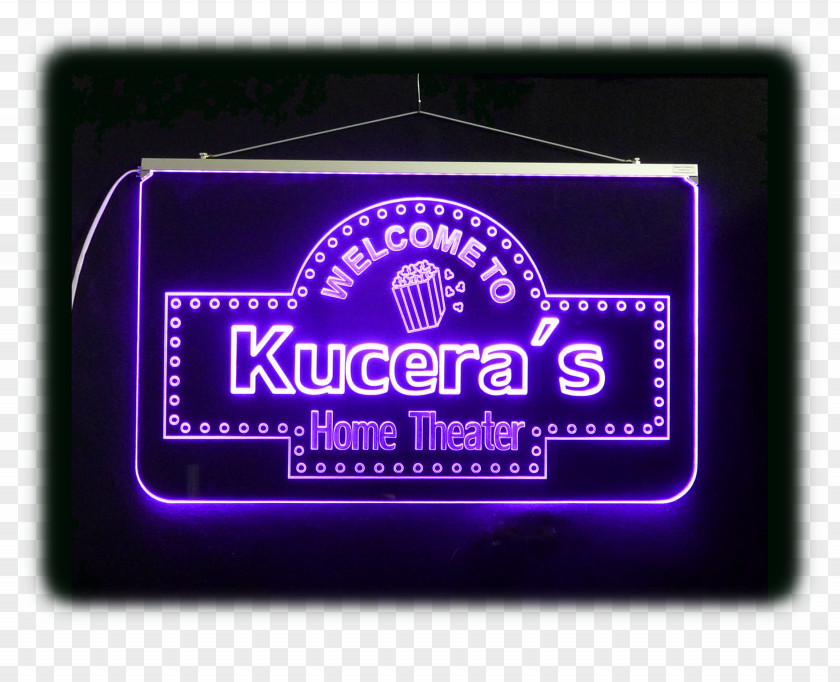 Movie Marquee LED Display Neon Sign Device PNG