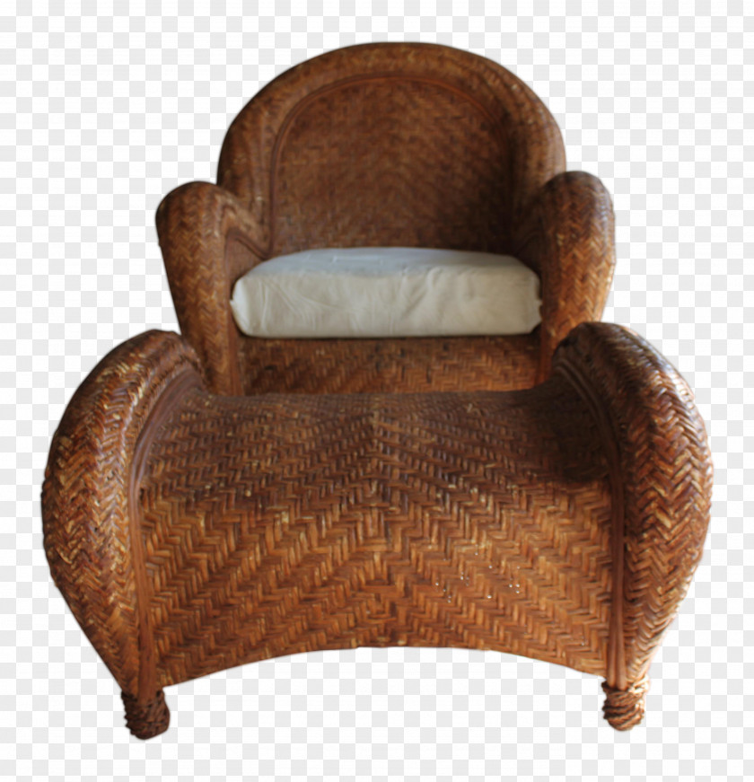 Noble Wicker Chair Club Foot Rests Rattan PNG