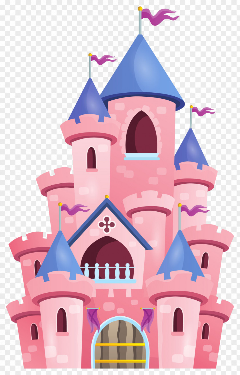 Pink Palace Tower Castle Royalty-free Princess Illustration PNG