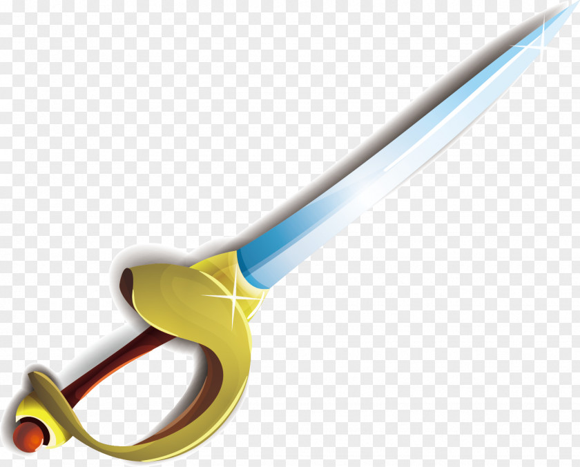 Sword Vector Material Hand-painted Euclidean Icon PNG