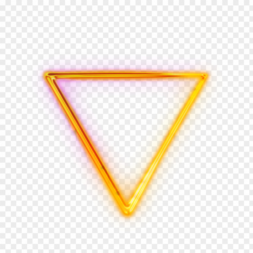Triangle Body Jewellery Product Design Yellow PNG