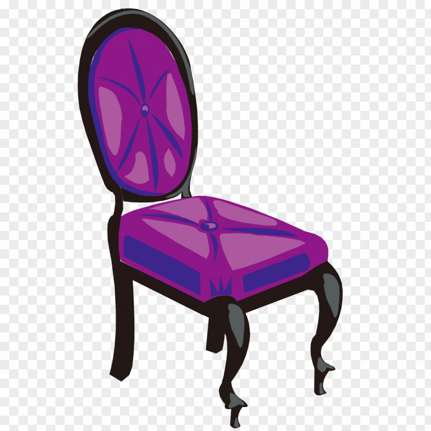 Purple Seat Material Chair Red PNG