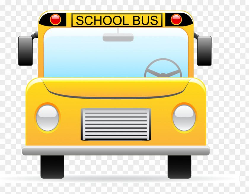 Vector School Bus Clip Art PNG