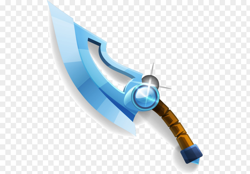 Blue Sword Knife Euclidean Vector PNG