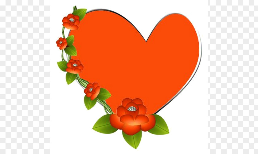 Heart Orange Mother's Day Desktop Wallpaper Clip Art PNG