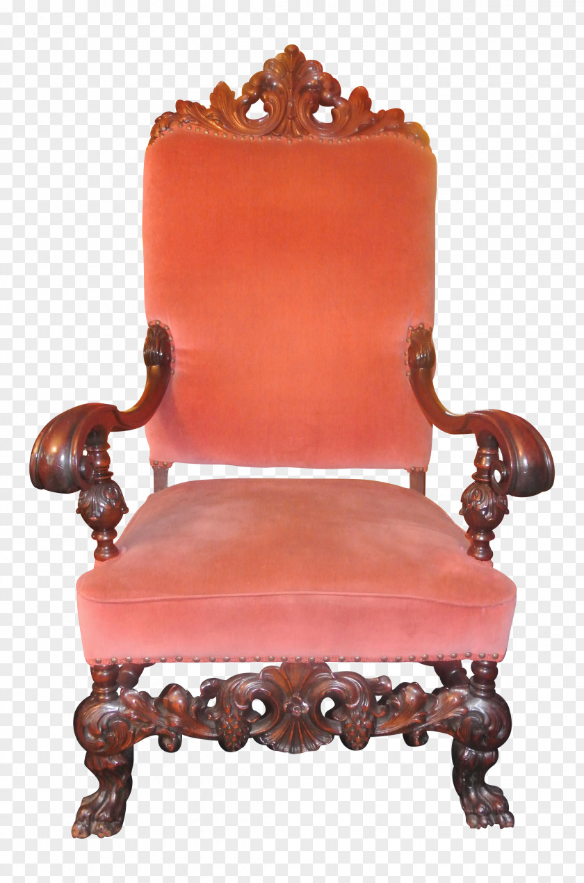 Mahogany Chair Chairish Furniture Throne PNG