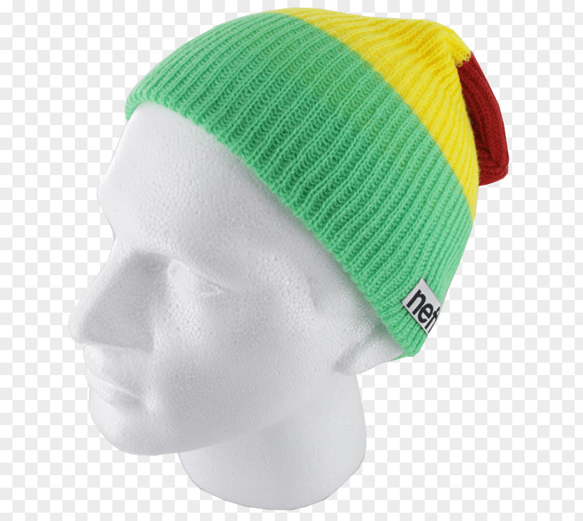 Neff Headwear Beanie Yavapai College Knit Cap Green PNG