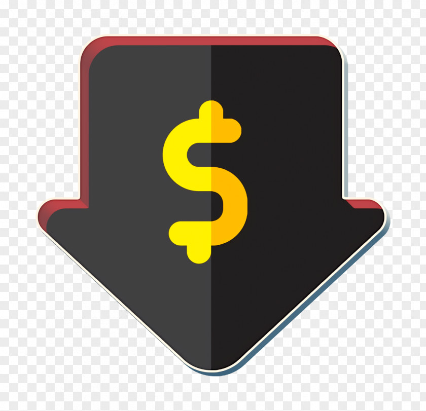 Dollar Material Property Down Icon Price Sale PNG