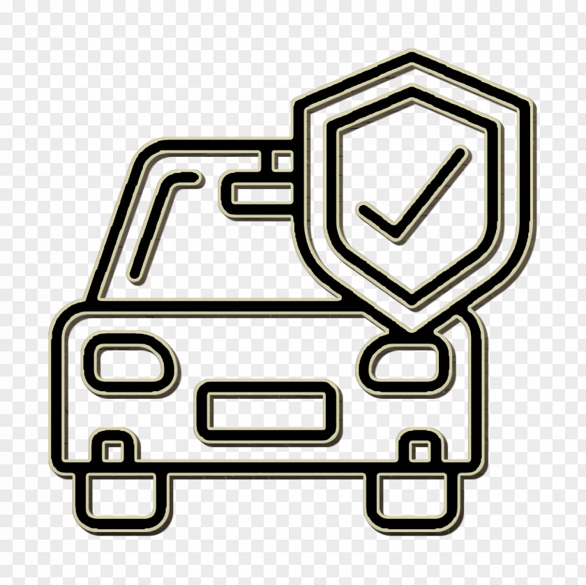 Line Art Symbol Car Icon Insurance PNG