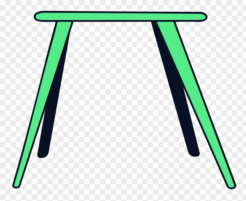 Outdoor Table Table Green Line Meter PNG