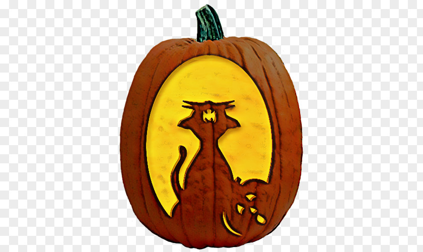 Vegetable Black Cat Pumpkin PNG