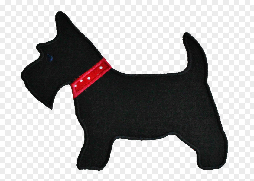 Applique Scottish Terrier Appliqué Machine Embroidery Dog Breed PNG