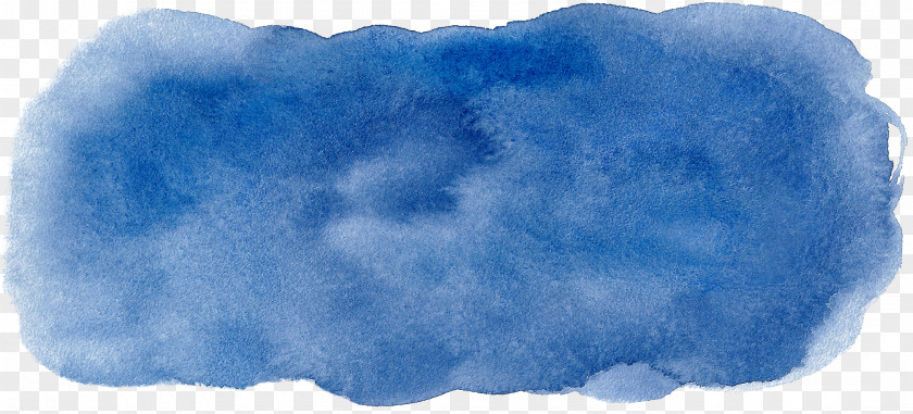 Blue Watercolor Effect Painting Ink PNG