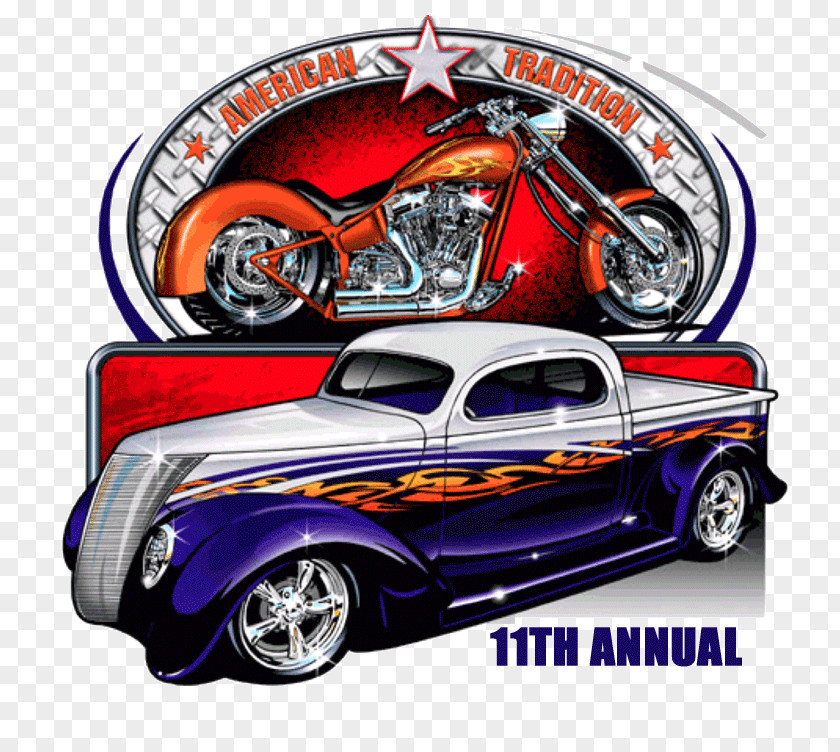 Dj Flyer Vintage Car Auto Show Motorcycle Logo PNG