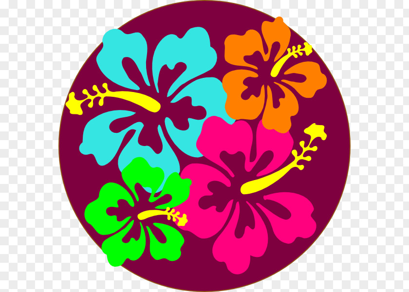 Luau Invitation Cuisine Of Hawaii Rosemallows Clip Art PNG