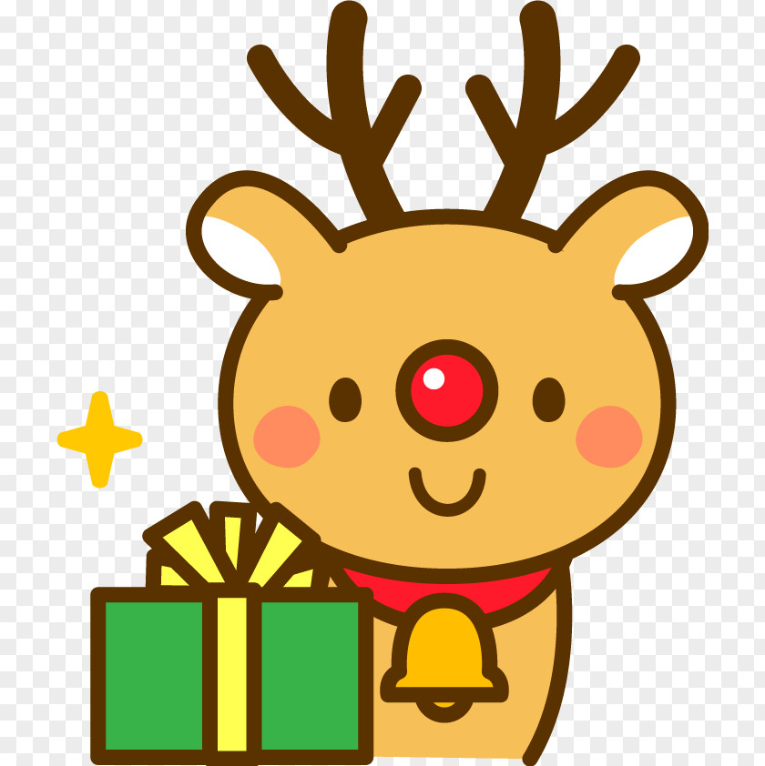 Santa Claus Reindeer Christmas Day Market Illustration PNG