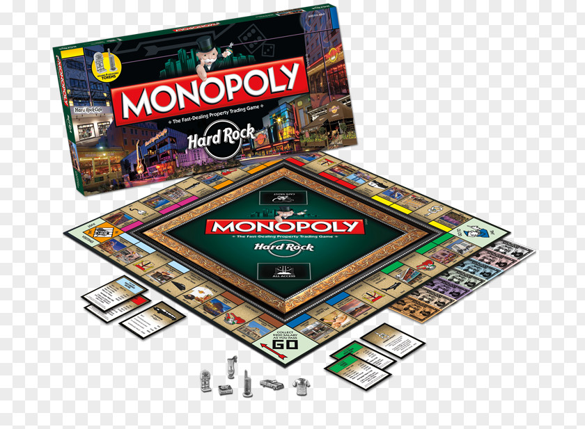 Hard Rock Cafe Hotel Monopoly Board Game Advance To Boardwalk Pirates Of The Caribbean PNG