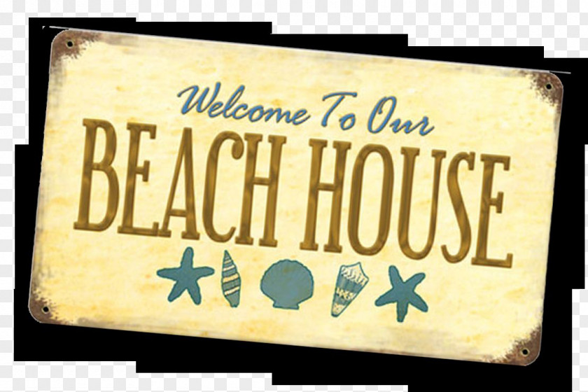 Envelope Oceanside Beach House Sign PNG